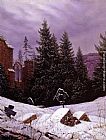 Carl Gustav Carus Canvas Paintings - Cemetary on Mount Oybin